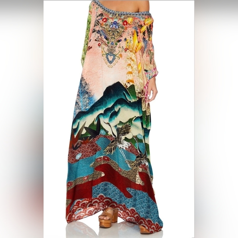 Camilla Calm In The Wild Round Neck Kaftan, VGUC, OS